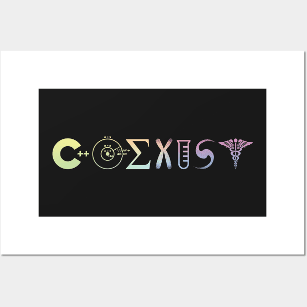 Science Coexist Wall Art by ScienceCorner